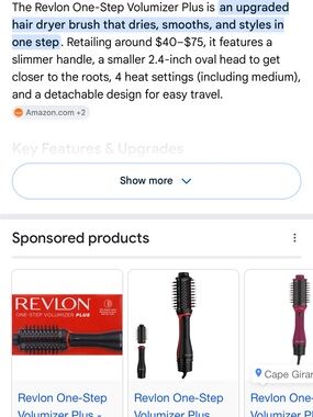 Revlon Black and Red One-Step Volumizer Plus Heated Brush